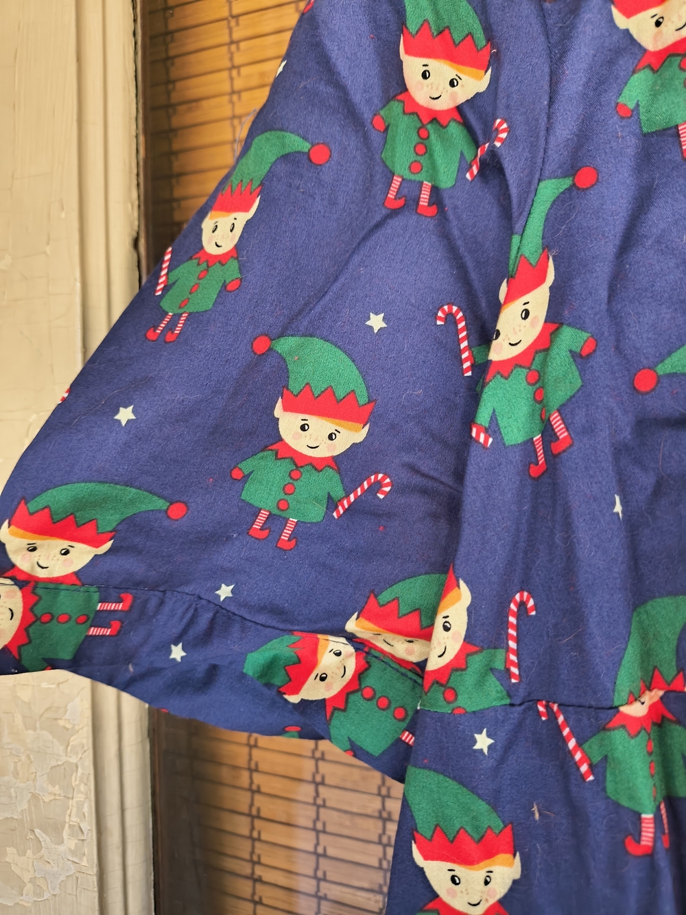 ModCloth What’s The Scoop A-Line Dress Navy Elf Holiday Christmas Print 2X - Picture 8 of 12